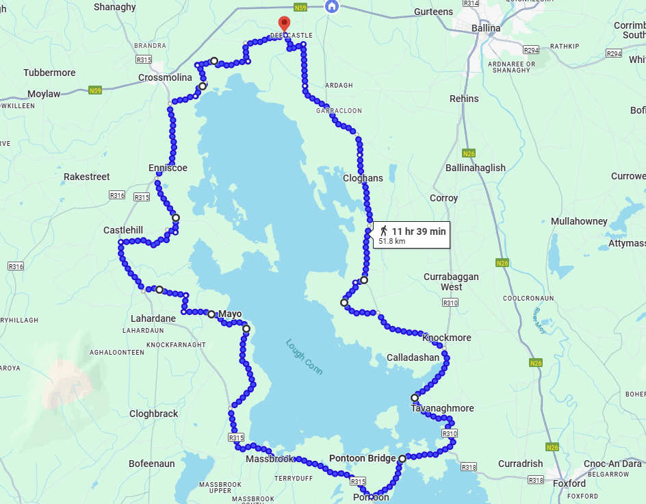 Lough Conn route
